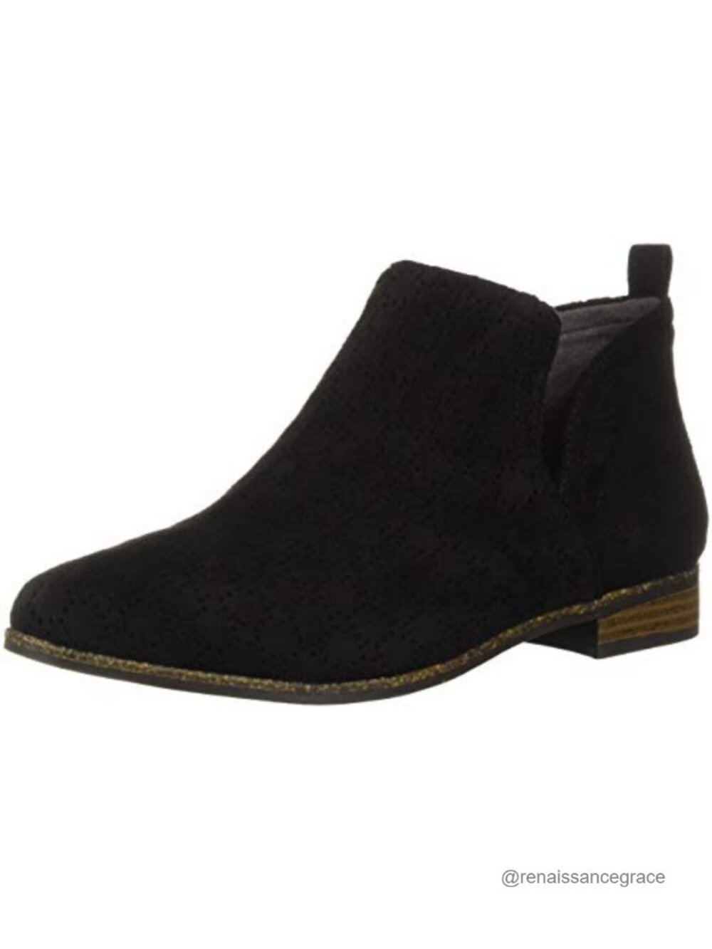 Women's Rate Short Ankle Booties Comfortable Slip-On Faux Suede Boots
